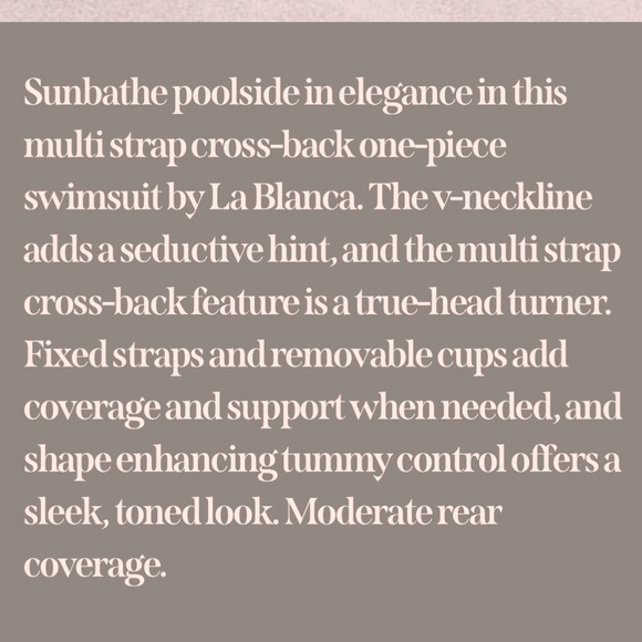 ❌SOLD Island goddess multi strap cross back one piece - Picture 7 of 10